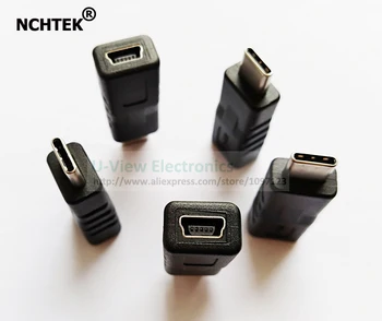 

NCHTEK USB 3.1 Type C Male Connector to MINI USB 2.0 5Pin Female Data Adapter For Tablet & Mobile Phone/Free Shipping/10PCS