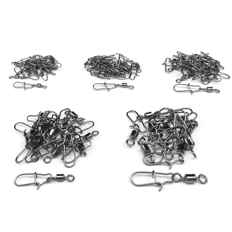 

210 Pcs/box American-style Swivel Enhancement Pin Set Fishing Tackle Accessories Connector Combination