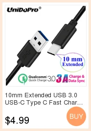 10 мм Расширенный Шнур QC 3,0 usb type C быстрое зарядное устройство кабель синхронизации данных для Oukitel Y1000 K12 K13 K9 C17 Pro WP2 WP1 WP5000 K10000 Max