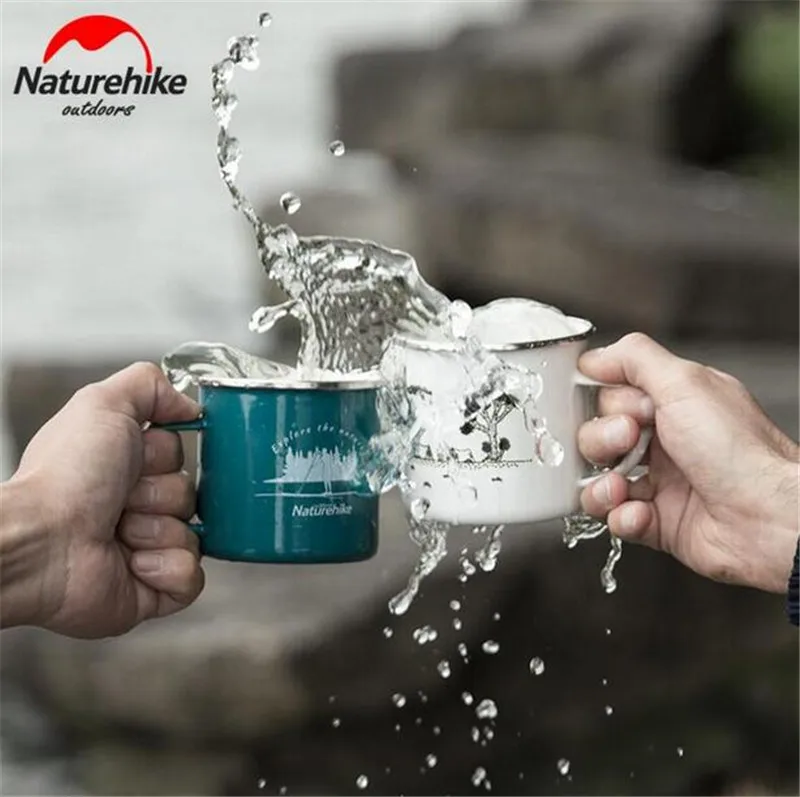 Naturehike café leche taza de té Drinkware 350 ml tazas esmalte clásico taza Drinkware Camping al aire libre senderismo turismo