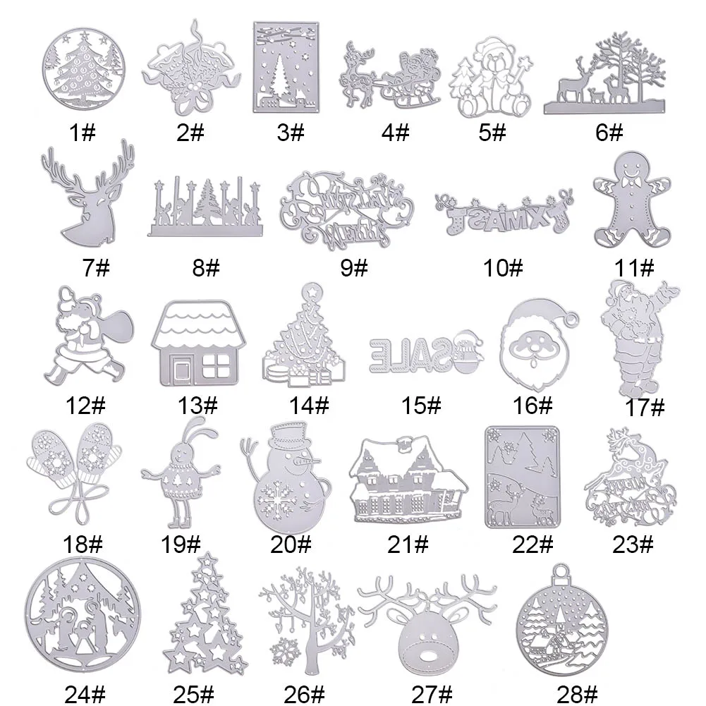 

DIY Embossing Cutting Dies Tool Mould For Christmas Scrapbooking Photo Album Decoration HUG-Deals