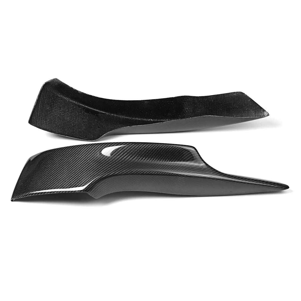 

1 Pair Car-Styling Bumper For BMW E92 E93 2006-2008 LCI M-Tech Carbon Fiber Color Auto Front Splitter Diffuser flags Lip