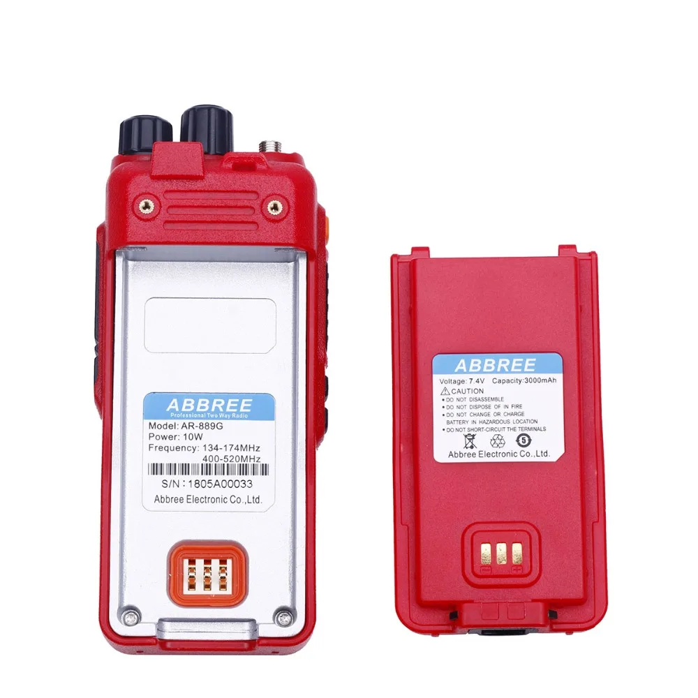 ABBREE AR 889G GPS 10 Вт высокомощный ретранслятор перекрестной полосы рация