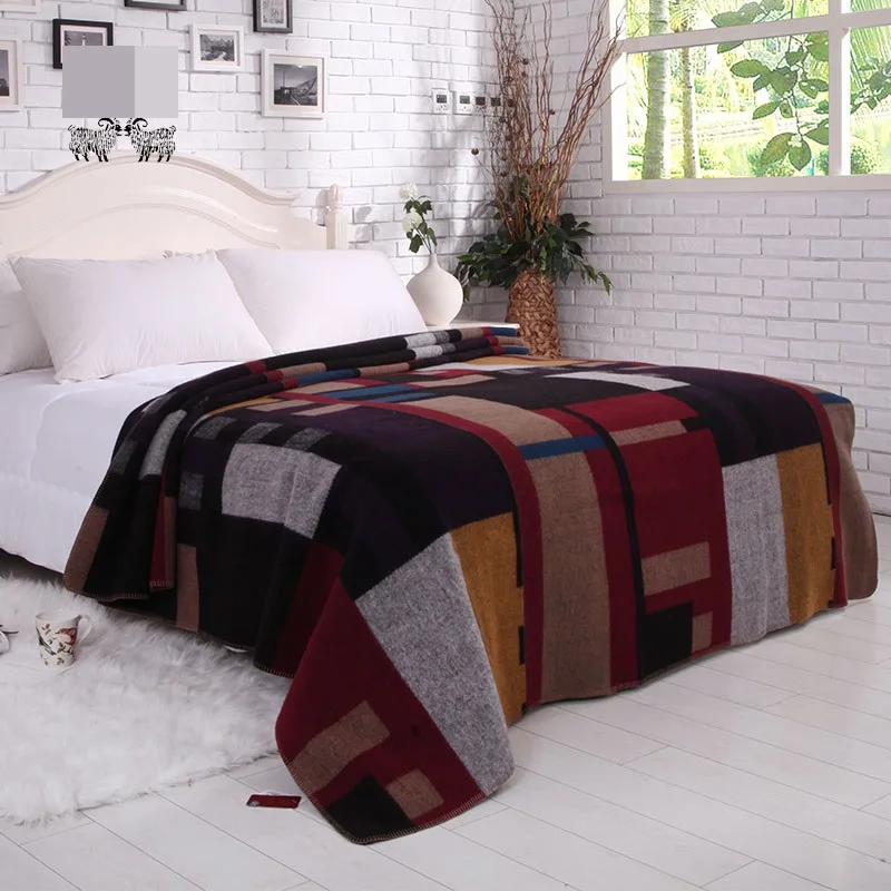 

Australian Merino wool blankets winter warm throw blanket 200x240cm