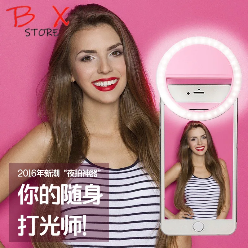 

New Style Mobile Phone Beauty Fill Light Lens USB Charging Selfie Artifact Led round Take Pictures Flash Wholesale
