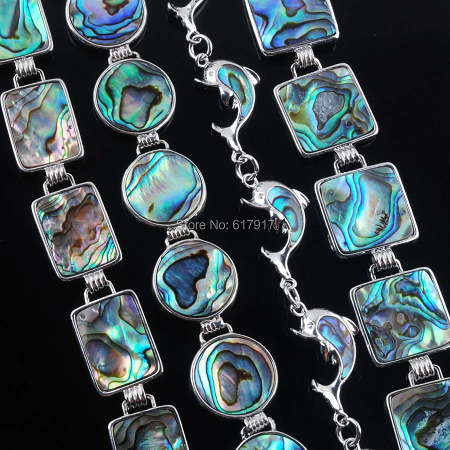 Free Shipping Fashion Jewelry Natural New Zealand Abalone Shell Gem