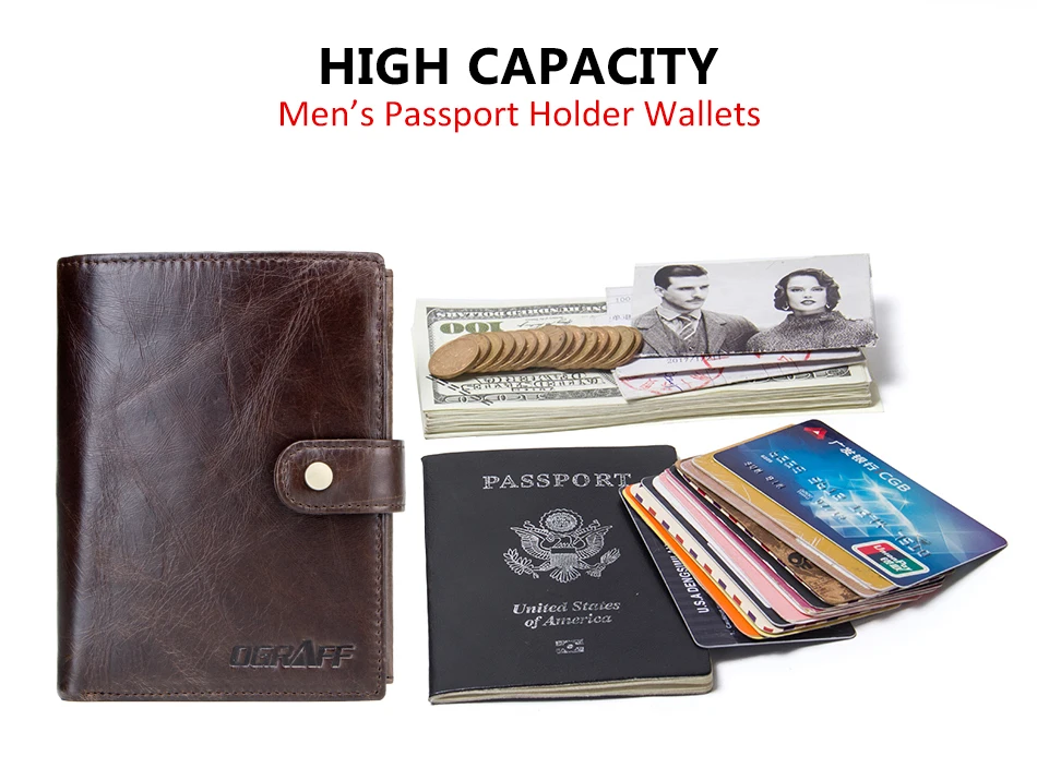 OGRAFF, мужской кошелек из натуральной кожи, кошелек для мужчин, Обложка для паспорта, мужской кошелек, деловой держатель для карт, клатч, мужской кошелек для монет