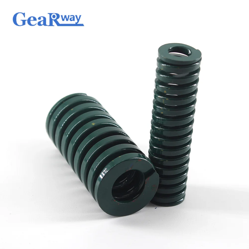 Зеленая компрессионная пружина Gearway тяжелая нагрузка спиральная штамповочная