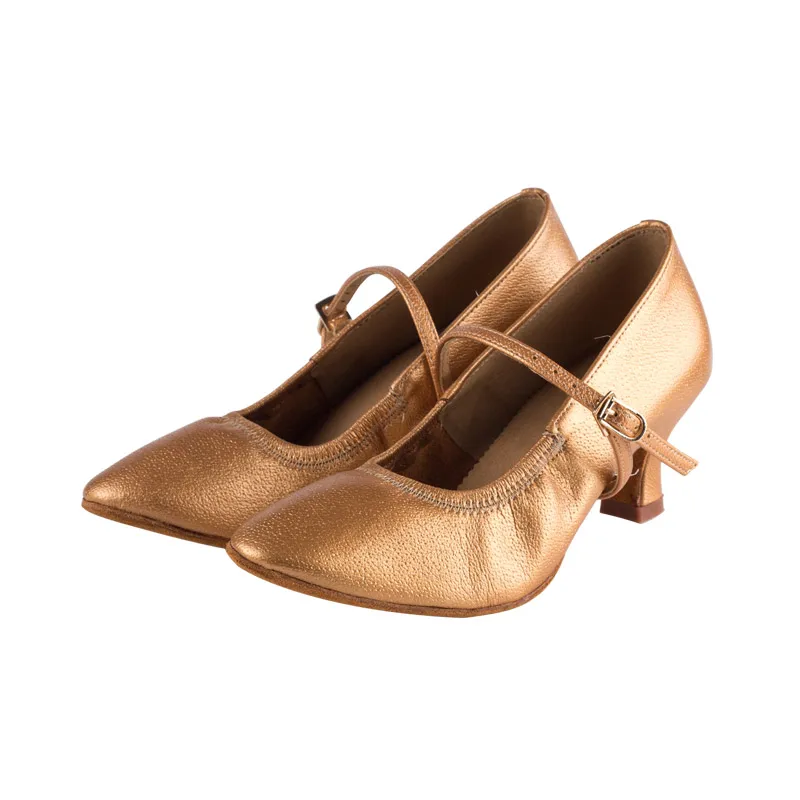Dance Shoes Women Latin Soft Bottom Genuine Leather Sports BD 125 Modern Jazz Wear-resistant HEEL 5 Cm Non-slip Sweat BLACK Girl 4