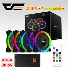 Aigo darkFlash DR12-Pro чехол вентилятор аура синхронизация кулер вентилятор RGB Регулировка светодиодный 120 мм тихий удаленный компьютер кулер охлаждения вентилятор процессора
