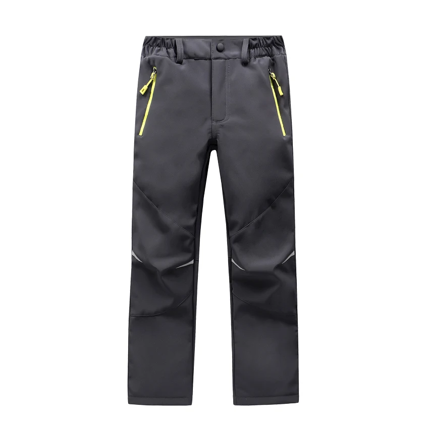 JACKSANQI niños invierno polar Softshell pantalones de senderismo de la juventud niños resistente al agua al aire libre Camping senderismo esquí Thousers RA094