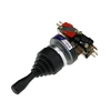 Interruptor de joystick de 30mm con 4 posiciones de bloqueo automático interruptor de palo de wobble cruzado HKA1-41QY ► Foto 3/6