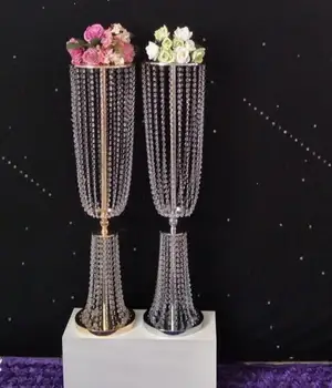 

2pcs 31.4'' tall acrylic crystal wedding road lead wedding centerpiece event wedding decoration/event party decoration for table
