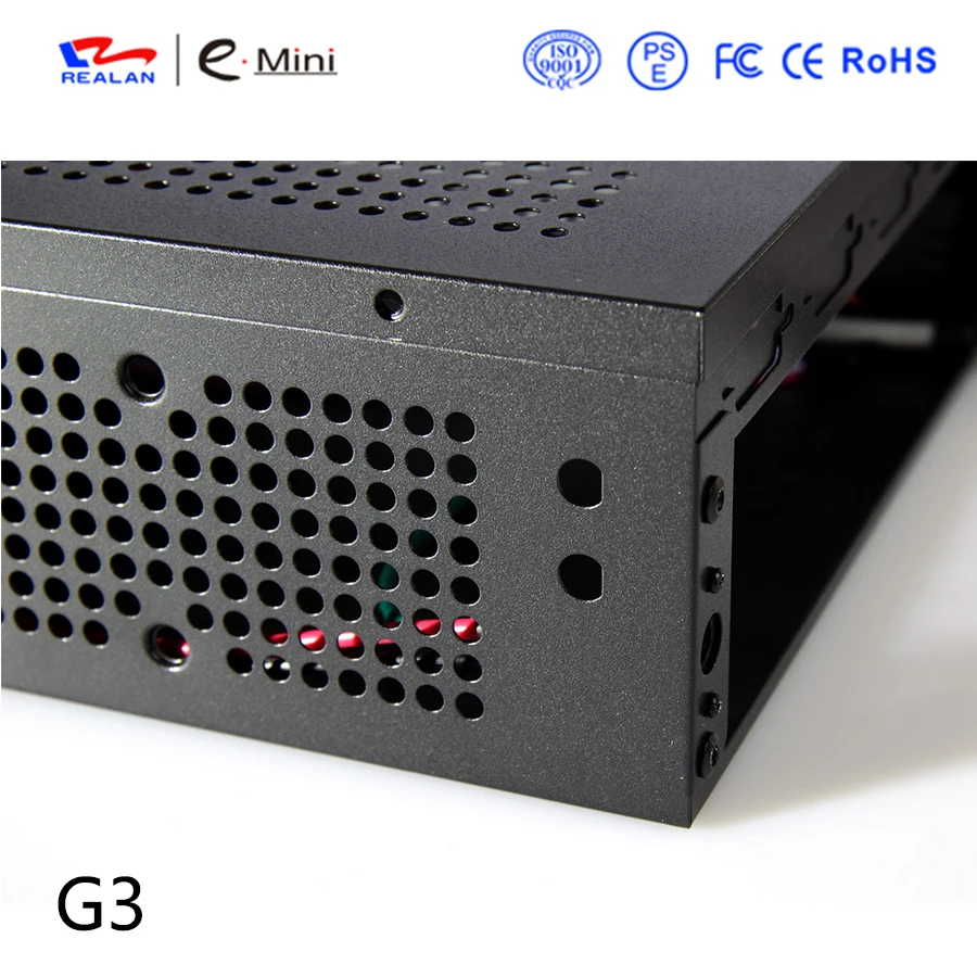 Промышленные компьютерные Чехлы Realan G3 OEM Mini ITX с блоком питания двумя портами WIF и