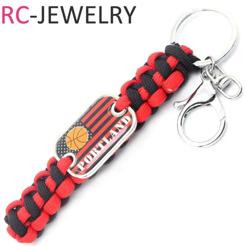 American Portland Basketball Teams Keychain Metal Keychains Charms Car