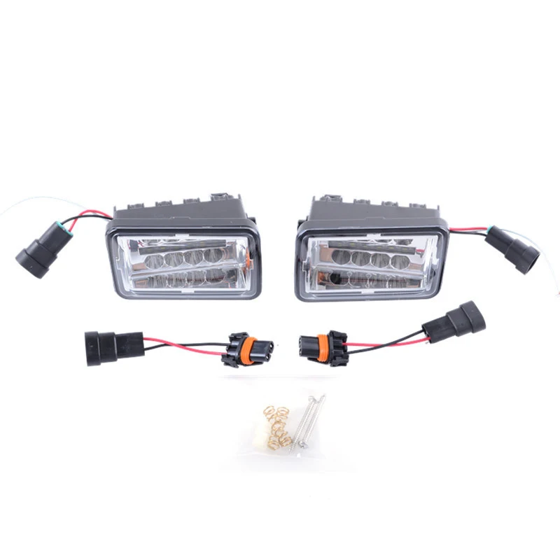 Chrome Premium LED Projector Fog Light Clear Lens With DRL Light For Ford F150 2015 2016 2017 2018 Plug And Play (11)