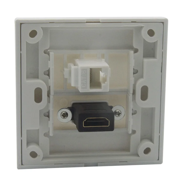HDMI CAT6 настенная пластина RJ45 с разъемом Мама гнездо поддержка клиентского