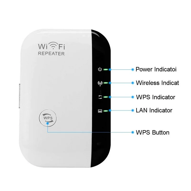 

Original Wi fi Repeater 300Mbps Mini Wireless N Router Wifi Repeater Long Range Extender Booster UK EU US AU Plug
