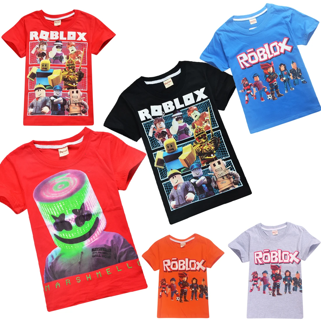 

2019 New Roblox cotton Sweatshirt Cartoon Casual Ninja Ninjago T-shrits Pullover Drop Ship DJ masks Roblox Streetwear shirt