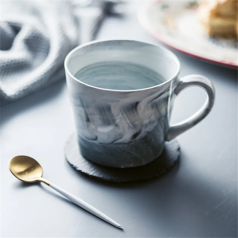 Креативные подставки с натуральным каменным камнем кофейная чашка с молоком круглые квадратные подставки водонепроницаемые теплоизолированные Нескользящие салфетки 1 шт