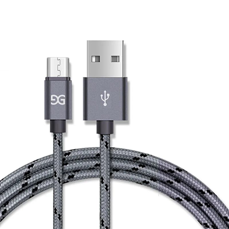 USB кабель для iPhone, быстрый Микро зарядный кабель для Samsung, Huawei, Xiaomi, дата-кабели для iPad, мобильный телефон, быстрое зарядное устройство, шнур - Цвет: Grey for Micro