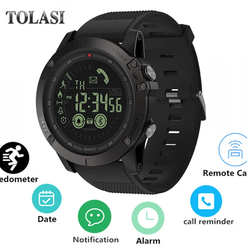 

VIBE3 Smart watch Man Waterproof Multi-long Sport smart Bracelet Bluetooth 4.0 Steps Calorie Distance Record Activity Tracker