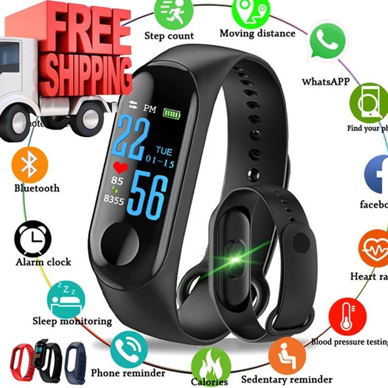 

2019 New Sport Waterproof Smart Bracelet Blood Pressure Monitor Smart band Fitness Tracker Pedometer Smart Wristband PK mi band