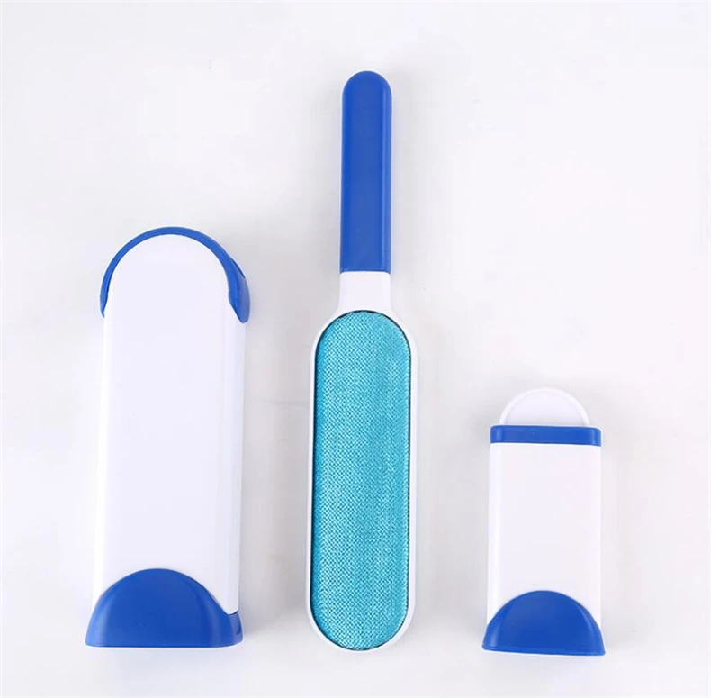 Dog Comb Tool Pet Hair Remover Brush Dog Cat Fur Brush Base Double-Side Home Furniture Sofa Clothes Cleaning Lint Brush - Цвет: Darkblue combination