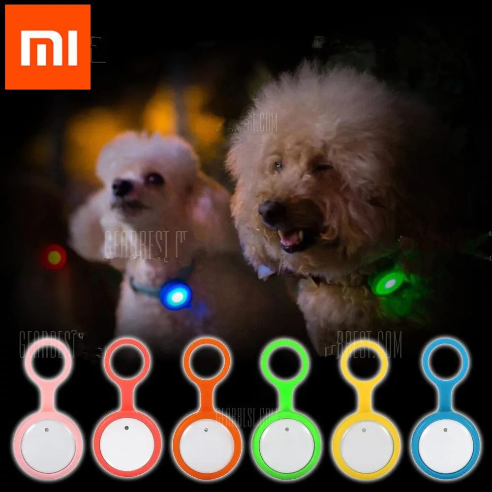 

Original xiaomi mijia Roidmi Smart Dog Button Tag Flashing Anti-lost Safety Light Pets Ornaments For xiaomi smart Mi home kit