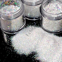 6 размеров, прозрачный белый лак для ногтей, блестящий порошок, мерцающий Шестигранник, дизайн ногтей, сделай сам, мелкие блестки в прозрачной банке