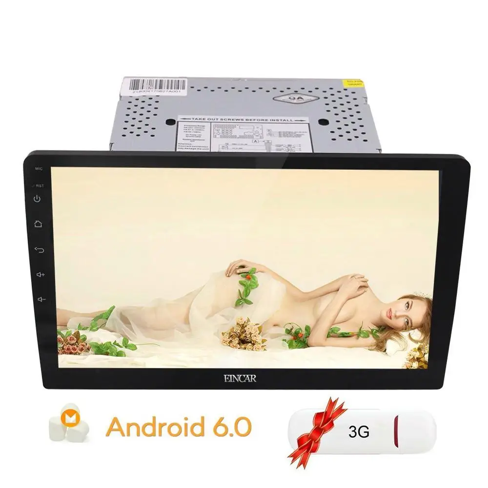 

Car Stereo Quad-core 10.1'' Android 6.0 Double 2 Din No DVD player GPS Navigation FM AM Bluetooth SWC WIFI AV Output + 3G Dongle