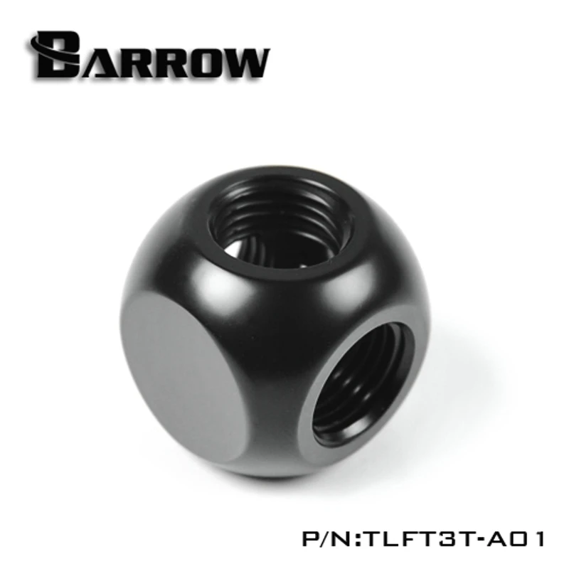 Барроу TLFT3T-A01 G1/4 &quotX3 черный белый серебристый золотой три звенья кубические