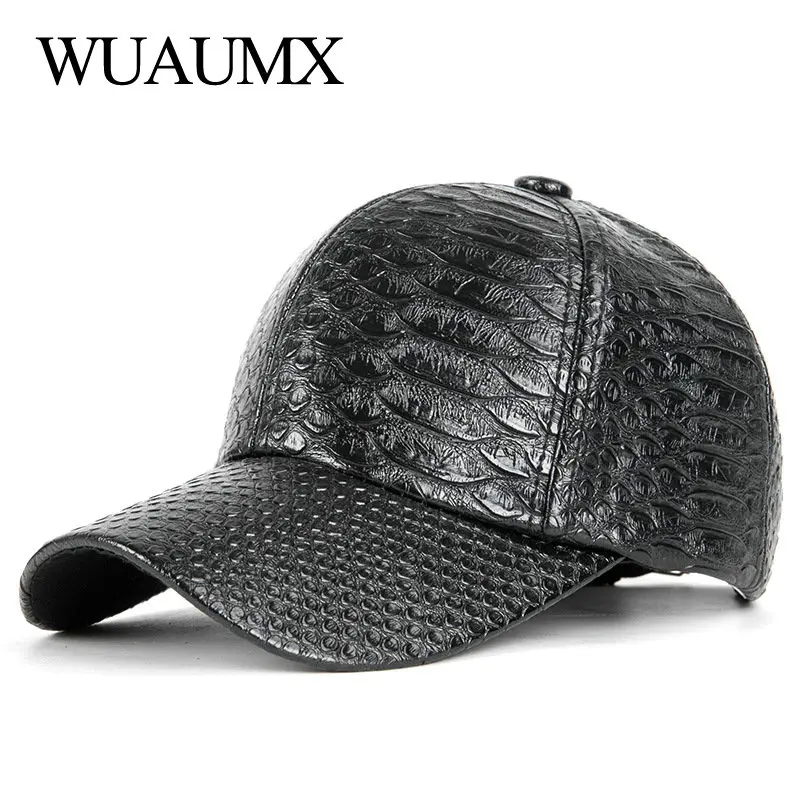 Бейсболка Wuaumx для мужчин и женщин Кепка из искусственной кожи серебристая хип