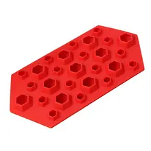 Лидер продаж Силиконовые 27-полости 3D с драгоценными камнями и вечерние бар кубика льда Шоколад Плесень лоток