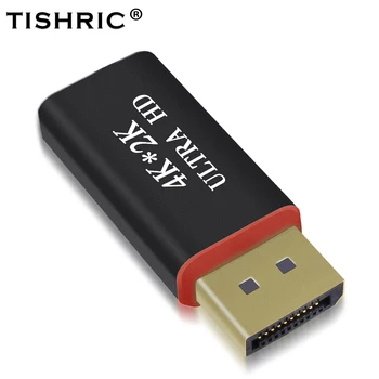 

TISHRIC 4K*2K DP TO HDMI Converter Adapter HDMI Splitter Male To HDMI Female displayport For HDTV Projector Display