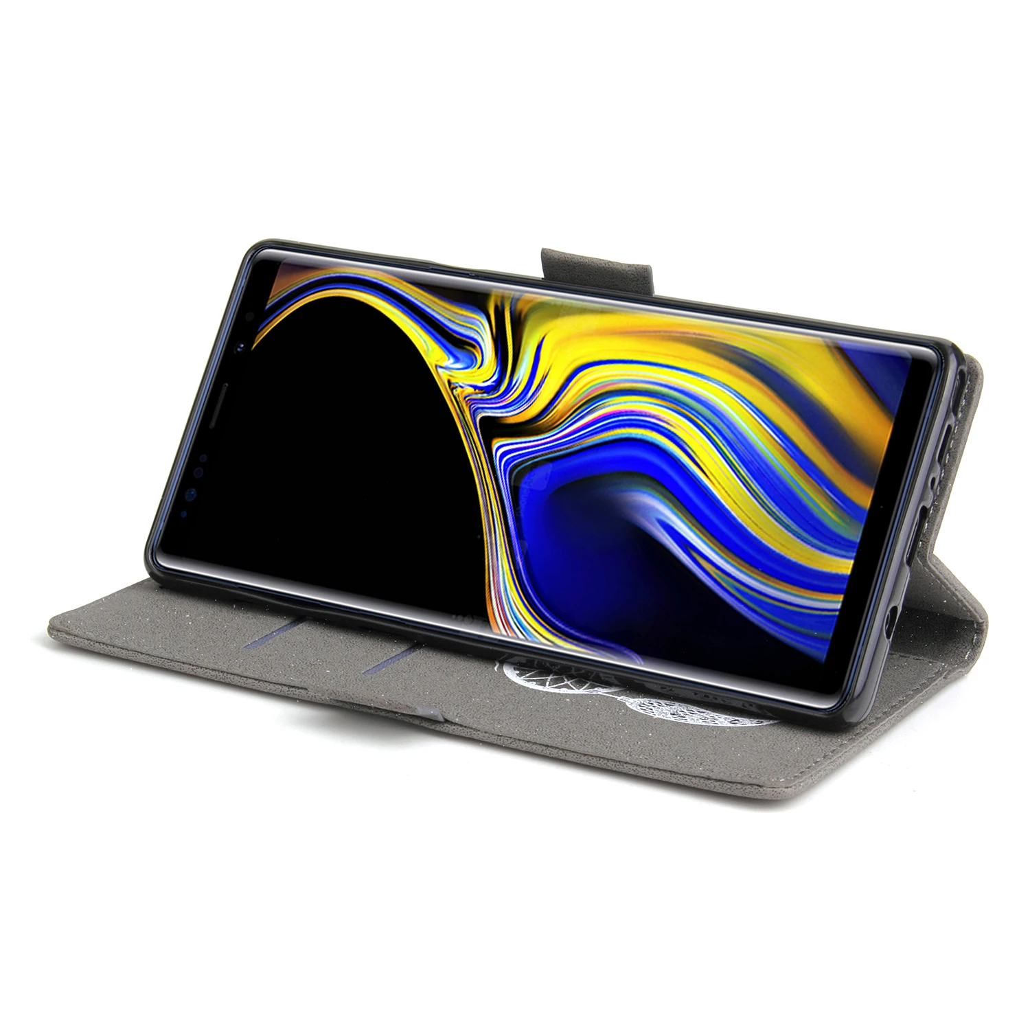Для samsung Galaxy NOTE 9 8 S9 S8 Plus S7 S6 Edge C9 A3 A5 A7 чехол для кошелька кожаный флип сон ветер