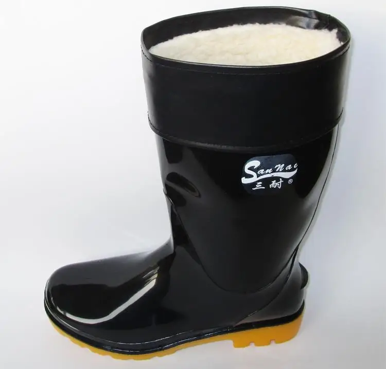 men's rubber wide calf boots