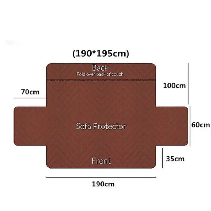 Водонепроницаемый диван Чехлы сплошной цвет противоскользящие Чехлы съемный диван кресло-кровать Кресло моющаяся мебель протектор Собака Домашние животные