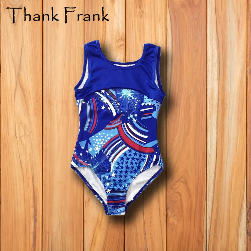 Rhythmic Gymnastics Leotards For Girls Kids Ballet Dance Leotard Child Ballerina Practice Dress Costume Training Biketard TF1017