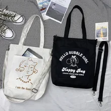 Модные женские сумки-мессенджеры, холщовые сумки через плечо, Новое поступление, школьные сумки на молнии для девушек и студентов