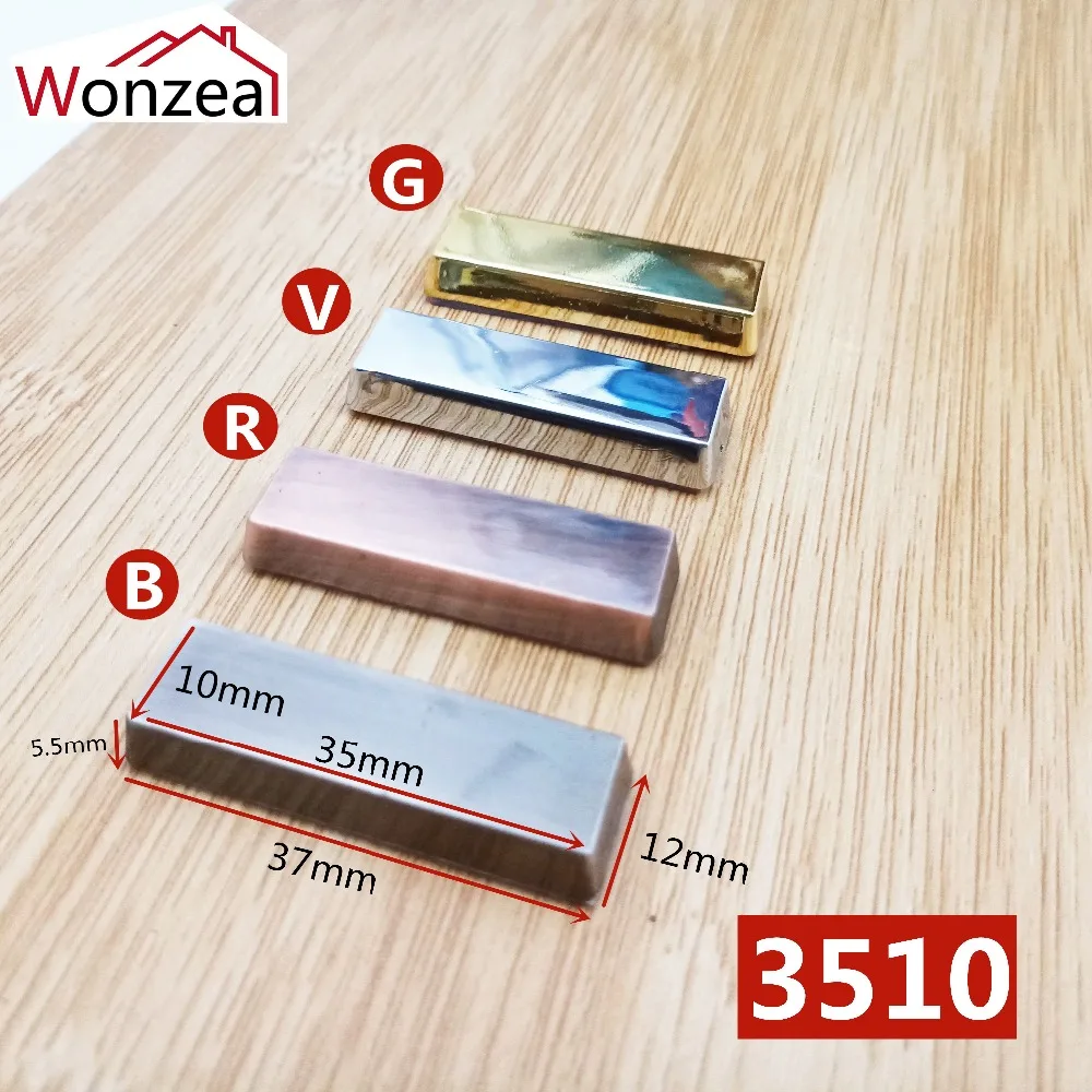 

35mm House Number House Hotel Door Plate Address Digits Sticker Door Sign - Silver/Red copper/Golden