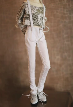 

BJD doll pants black white overalls for 1/3 BJD SD13 SD17 Uncle SSDF2 doll size pants doll accessories