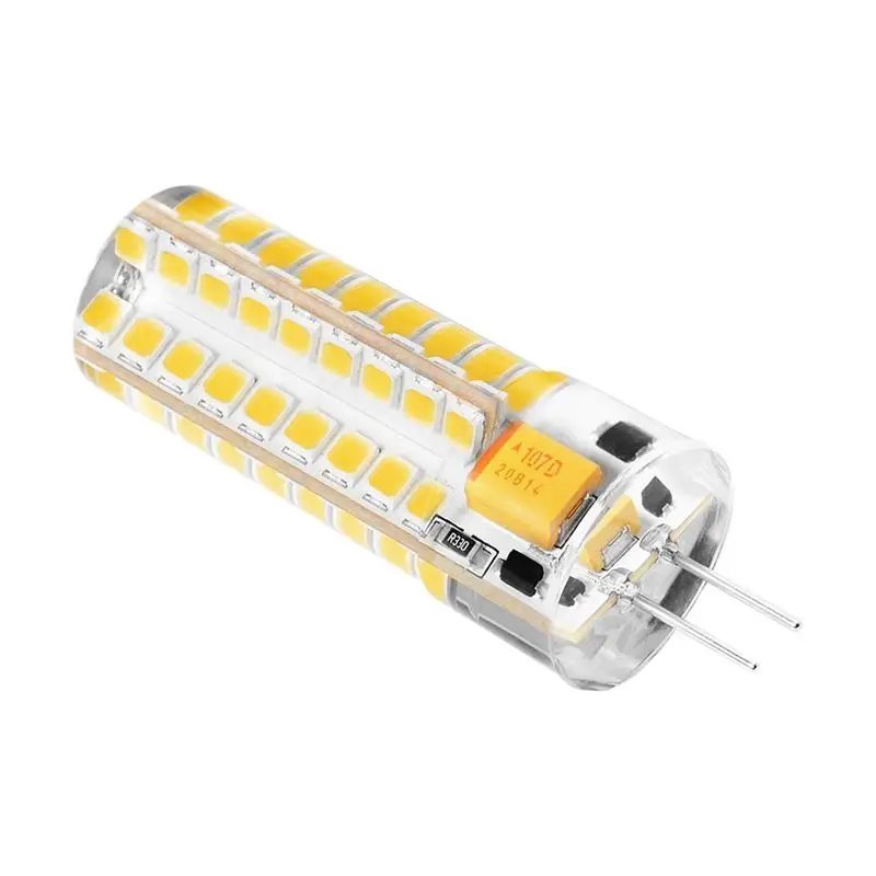 2x6,5 W G4 светодиодный лампы 72 2835 SMD светодиодный 50 Вт эквивалент галогенных ламп 320lm диммируемая тёплый белый 3000 K 360 градусов угол луча