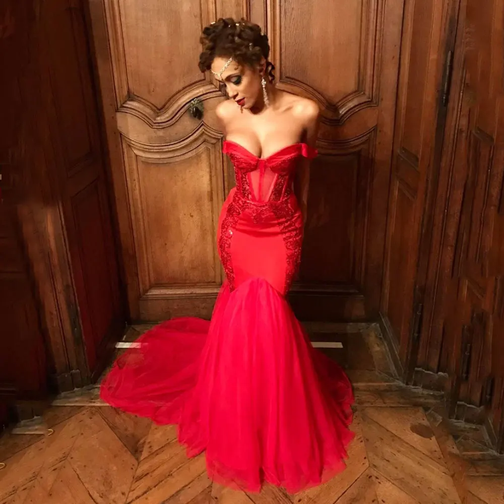 red mermaid prom