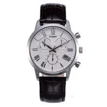 Men waterproof watch Quartz business watches casual dress leather wristwatches Military clock relogio masculino CASIMA #5120