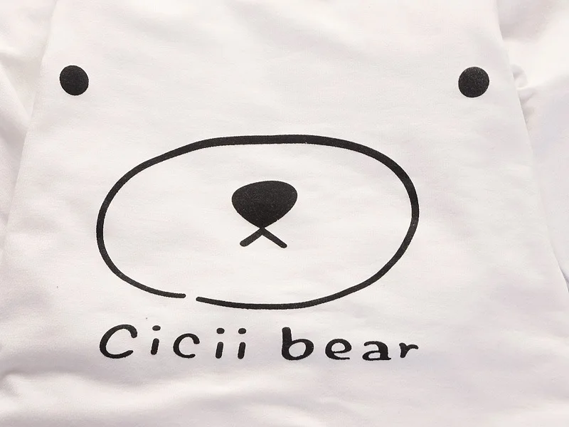 Roupas de Algodão dos Desenhos Primavera Outono Bebê Meninos Meninas Animados Urso Cabolsa t Camisa Calças 3 Pçs - Sets Crianças Moda Esportes Casuais Fatos Treino 18 Cheap Conjuntos de roupas