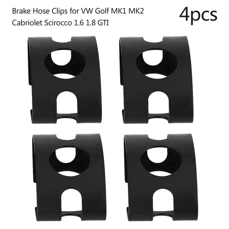 

4pcs Brake Hose Clips for VW Golf MK1 MK2 Cabriolet Scirocco 1.6 1.8 GTI 4D0611715B