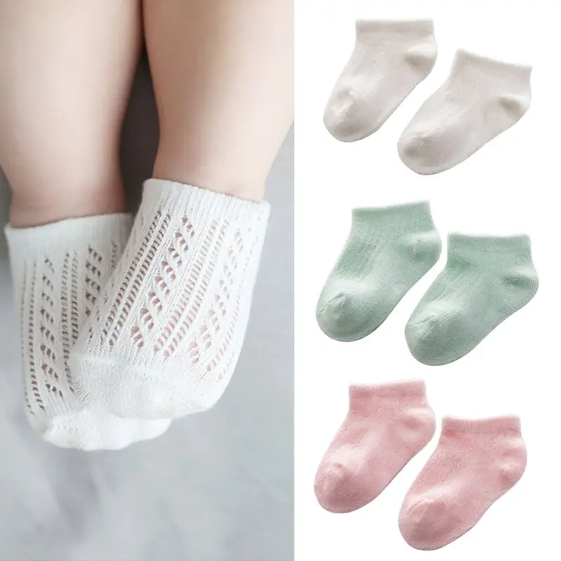Aliexpress.com : Buy Soft Newborn Baby Solid Socks Cute Infant Kids ...