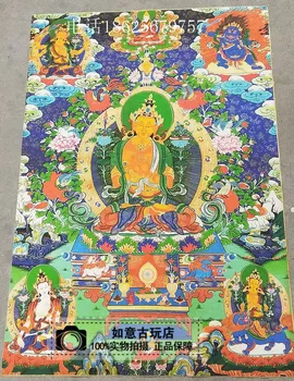 

Nepal Tibet Tangka Paper and Silk Hanging Painting Worship God