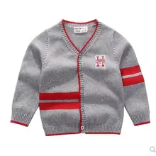 Свитер для мальчиков, пальто на осень и зиму для детей 0-2 лет, Хлопковый вязаный кардиган, зимние свитера для маленьких девочек